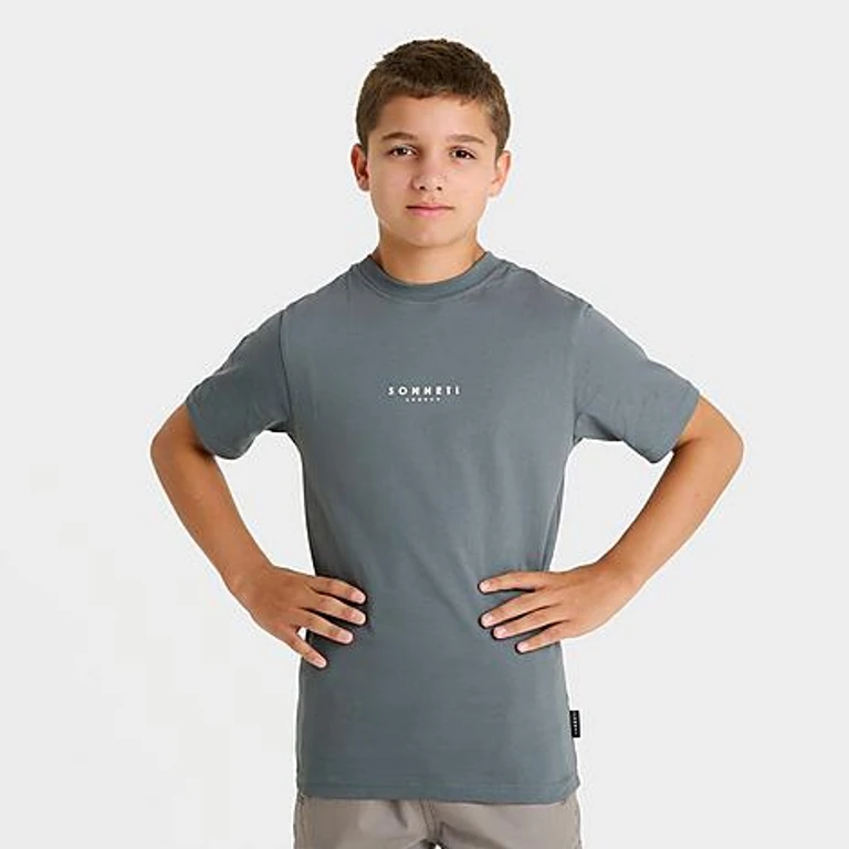 Sonneti Big Kids London Core T-Shirt in Stormy Weather Size: Small