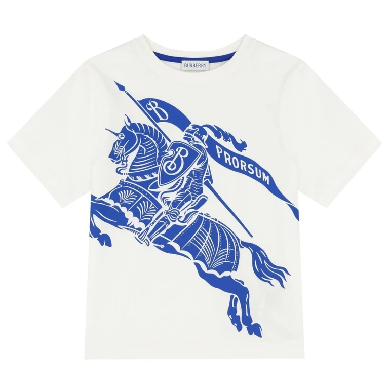 Burberry Kids Cedar Knight Cotton T-Shirt