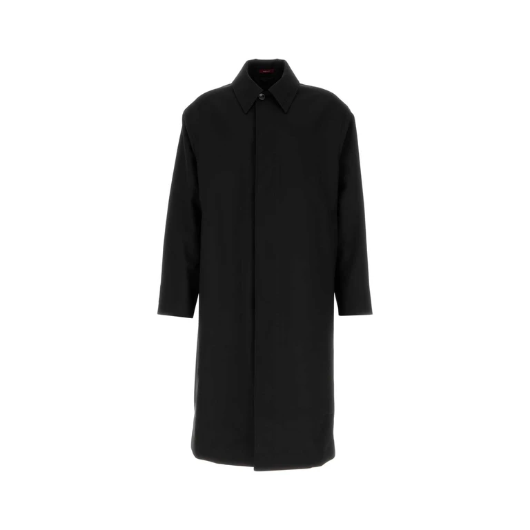 Gucci Black Wool Overcoat Exterior: Lining: Cupro Cappotti - Men