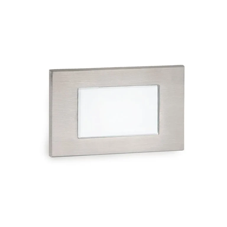 WAC Lighting 277V 1-Light LED Diffused Step and Wall Light in Stainless Steel - WL-LED130F-AM-SS