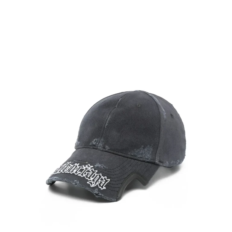 Balenciaga Distressed Logo Cap