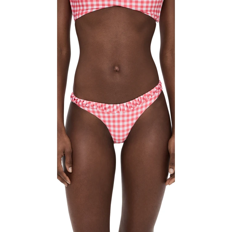 Peixoto Millie Bikini Bottoms Sriracha Gingham S