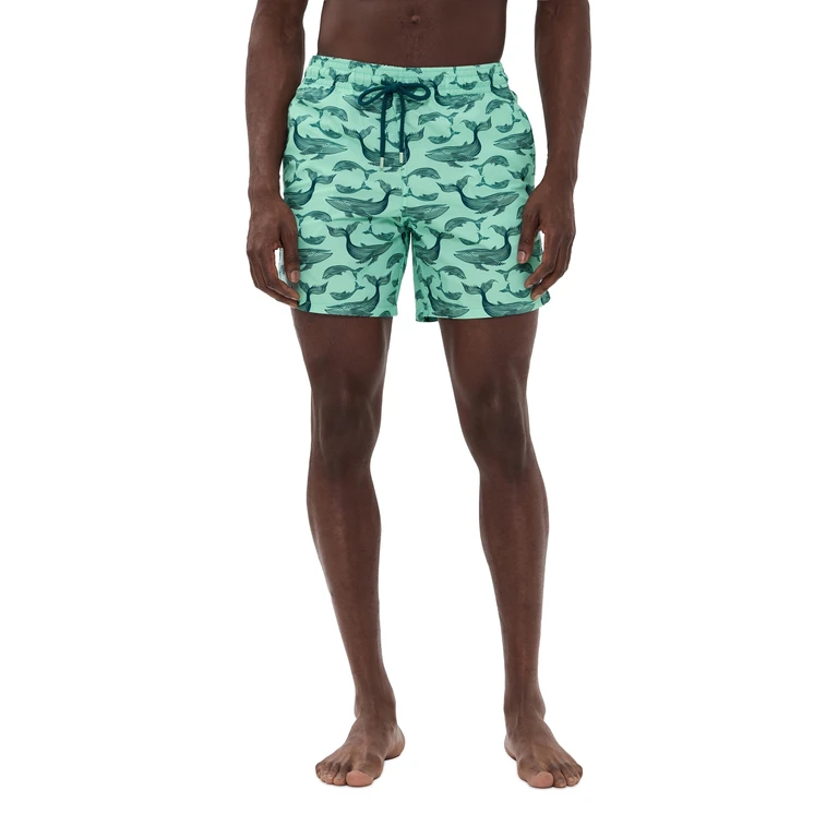 Vilebrequin Marine Whale Print 5.5 Swim Shorts