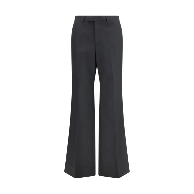 Valentino Black Nylon Gabardine Trousers