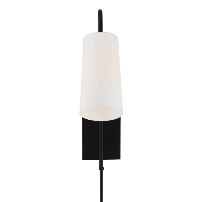 Alexa 1-Light Wall Mount in Matte Black