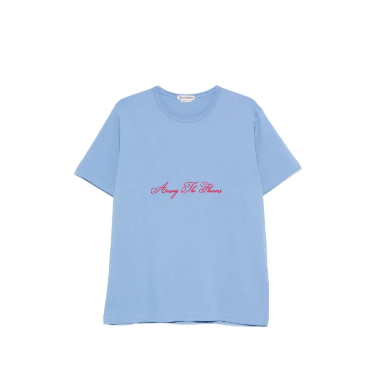 Jw Anderson Lettring-embroidery T-shirt