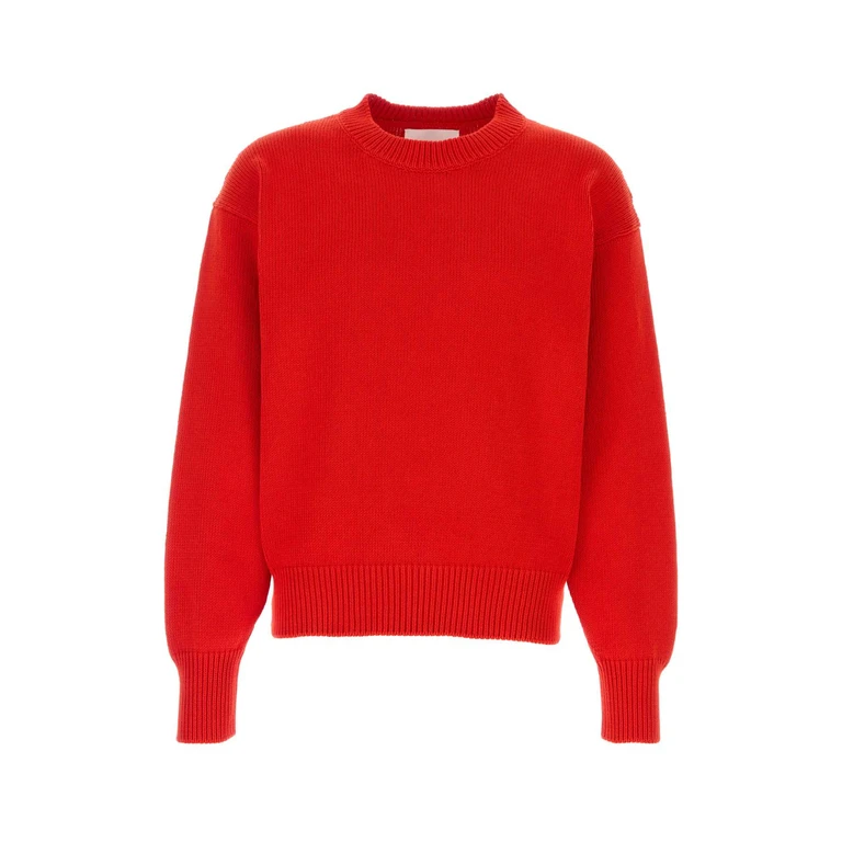 Jil Sander Red Cotton Sweater Chilired Cotone Maglie - Men
