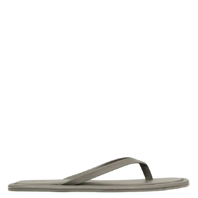 St Agni Smokey Olive Flat Padded Flip Flops