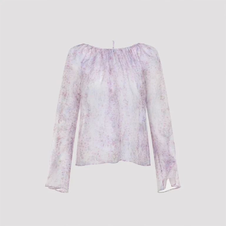 Dolce & Gabbana Printed Organza Blouse