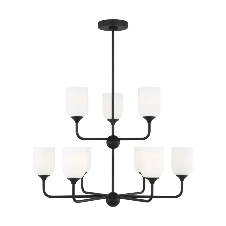 Midnight Black Chandelier from the Emile Collection