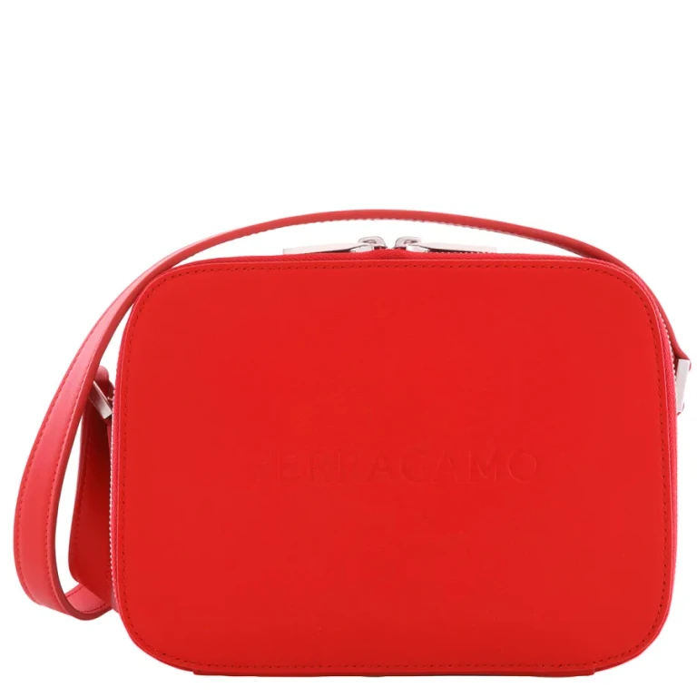 Ferragamo Logo Embroidered Shoulder Bag