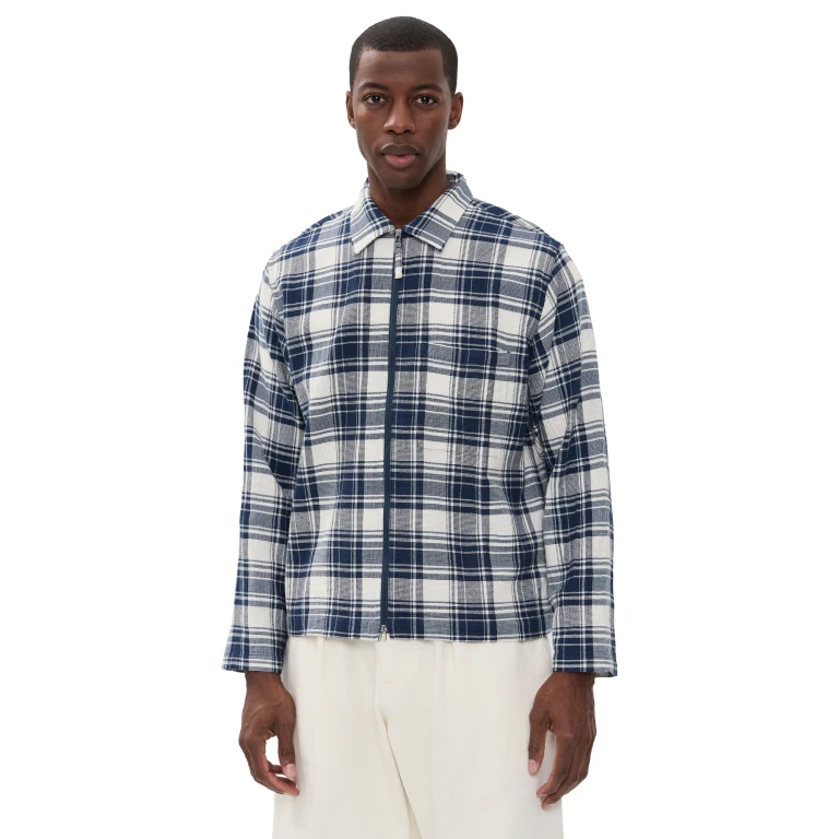 Universal Works Zip Shirt Navy S