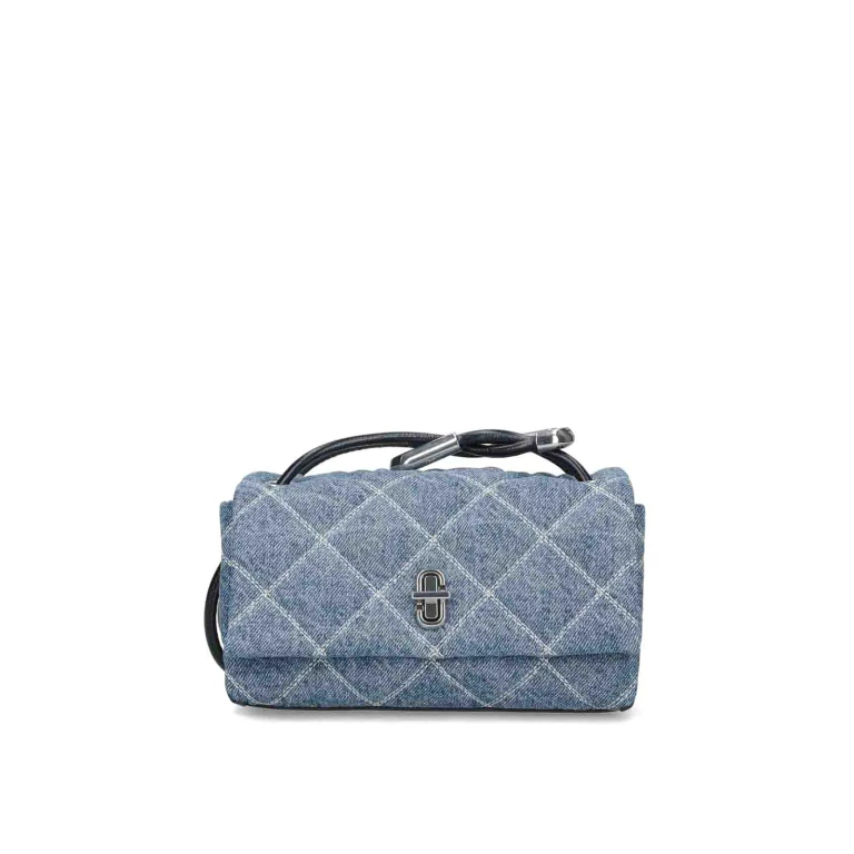 Marc Jacobs The Quilted Denim Mini Dual Shoulder Bag