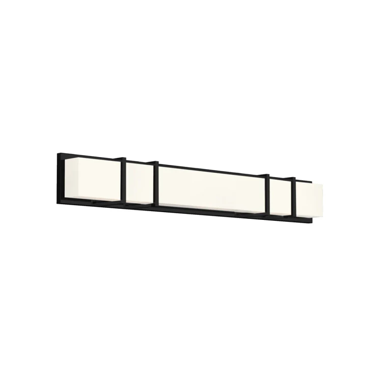 Black LED Bathroom Vanity Light from the Alberni Collection