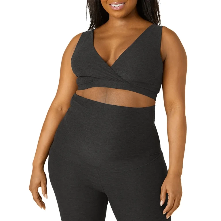 Beyond Yoga Maternity Criss Crossover Nursing Bra