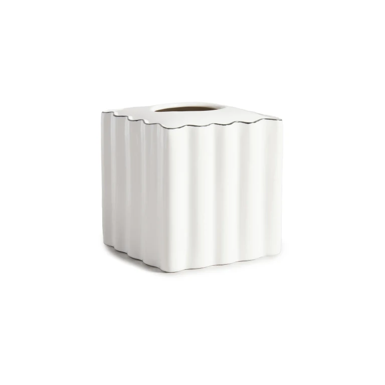 Kassatex Le Marais Tissue Holder White One Size