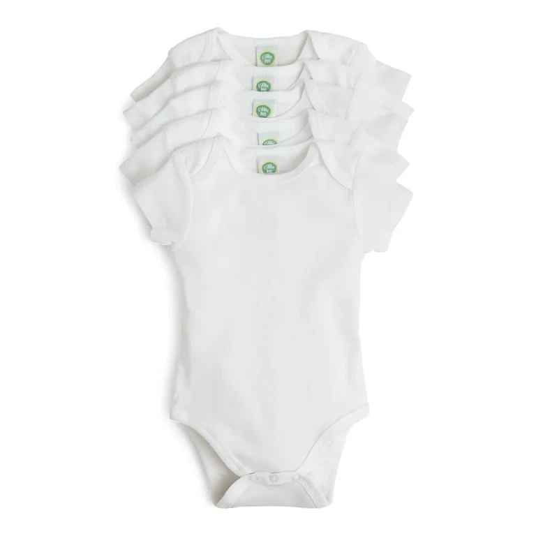 Little Me Unisex Basic Bodysuit, 5 Pack - Baby