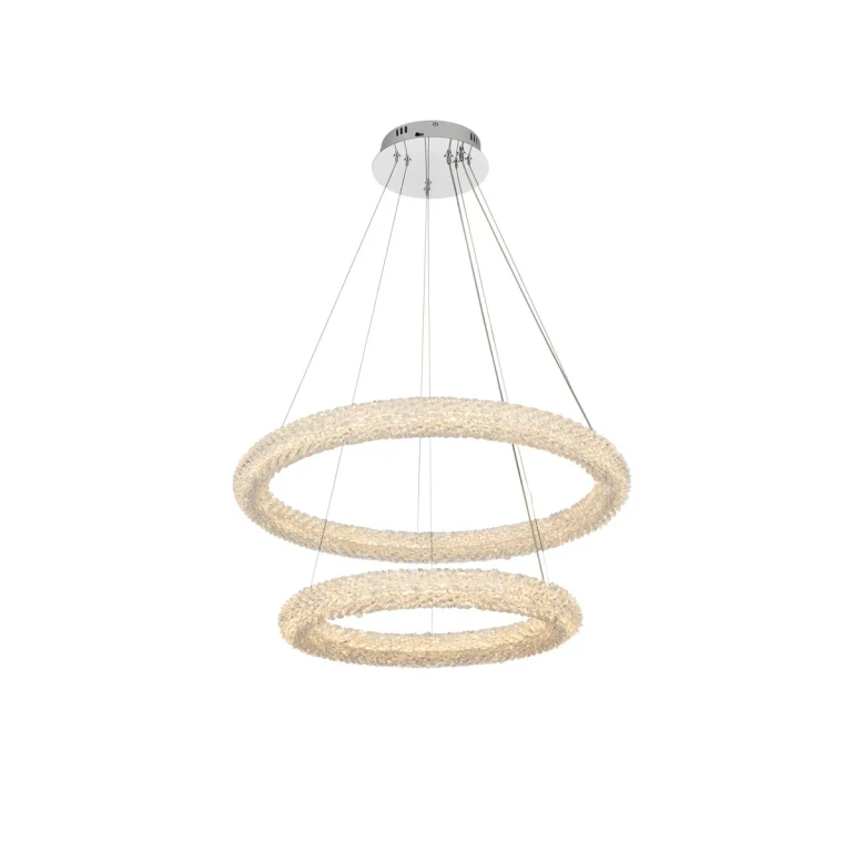 Chrome LED Chandelier from the Bowen Collection