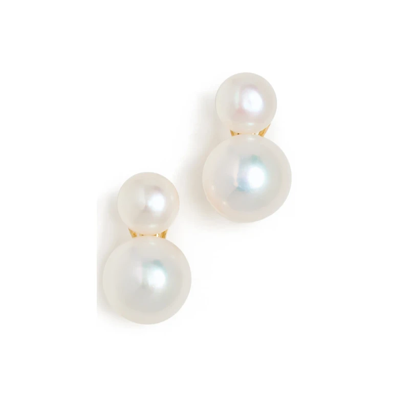SHASHI Bianca Pearl Earrings Pearl One Size