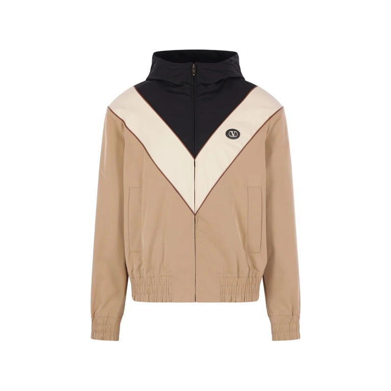 Valentino Coats Beige Polyester Elastomultiester - Men