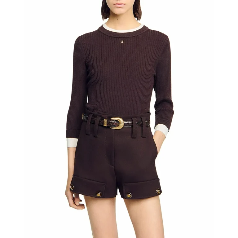 Sandro Rib Knit Sweater