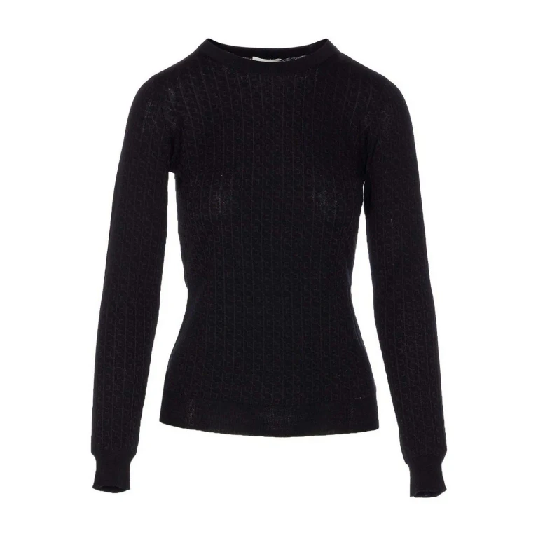 Elisabetta Franchi Pull Col Rond - Noir