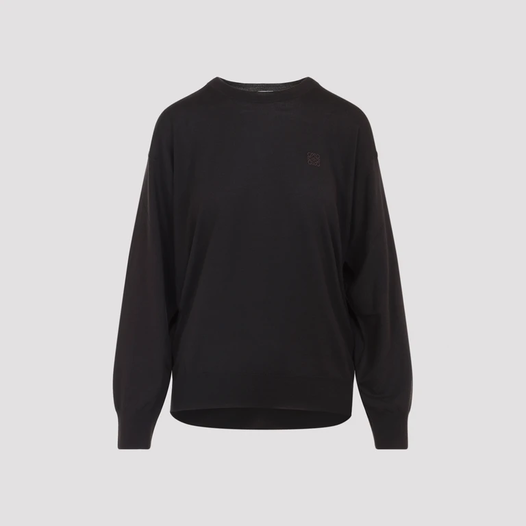 Loewe Sweater Brown Wool Polyester - Women