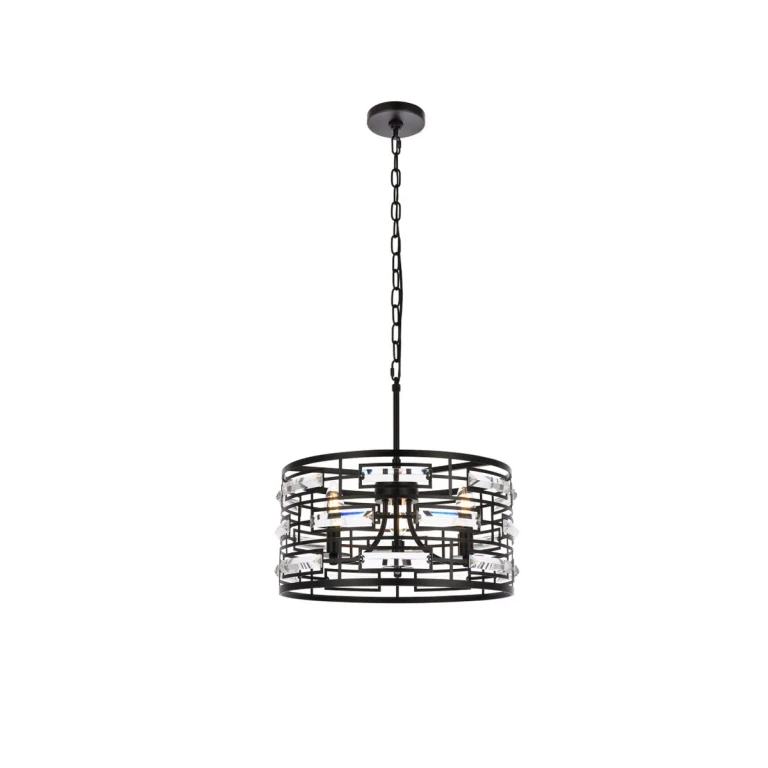 Black Three Light Pendant from the Kennedy Collection