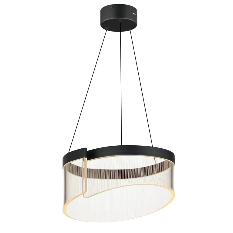 Black LED Pendant from the Sonata Collection