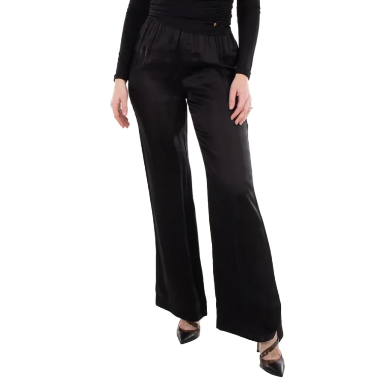 Anine Bing Ladies Black Aden Wide Leg Pants