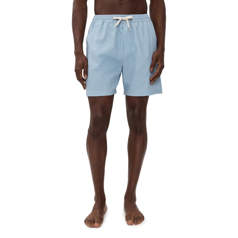 Les Deux Stan Stripe Seersucker Swim Shorts Allure M