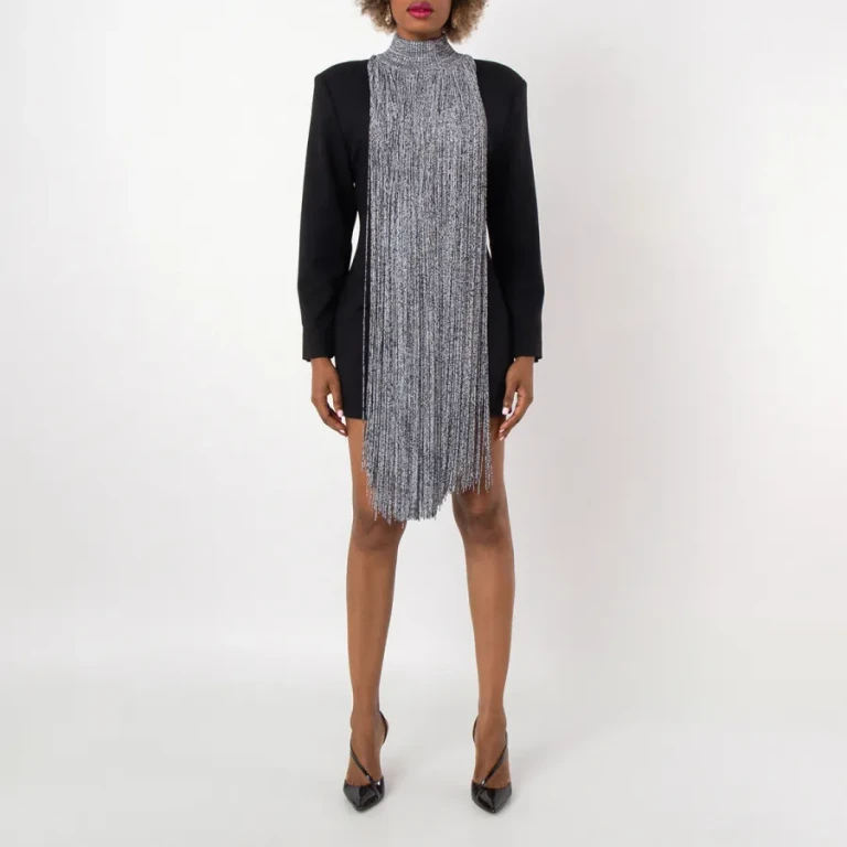 Burberry Mouline Fringed Cape