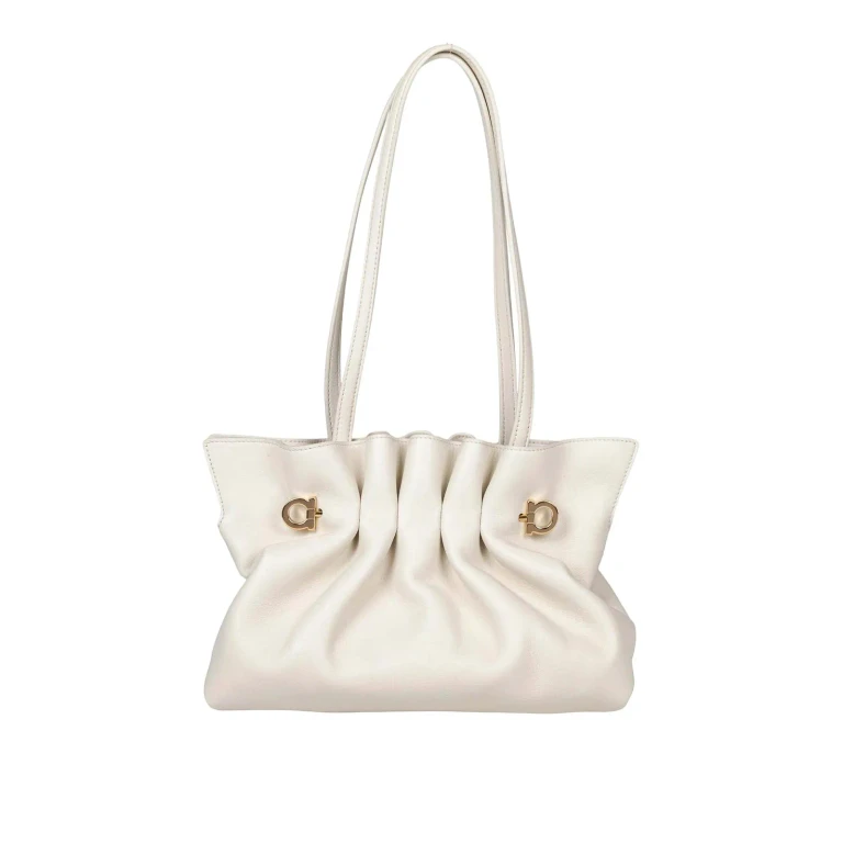 Ferragamo Sac Porté Épaule - Blanc