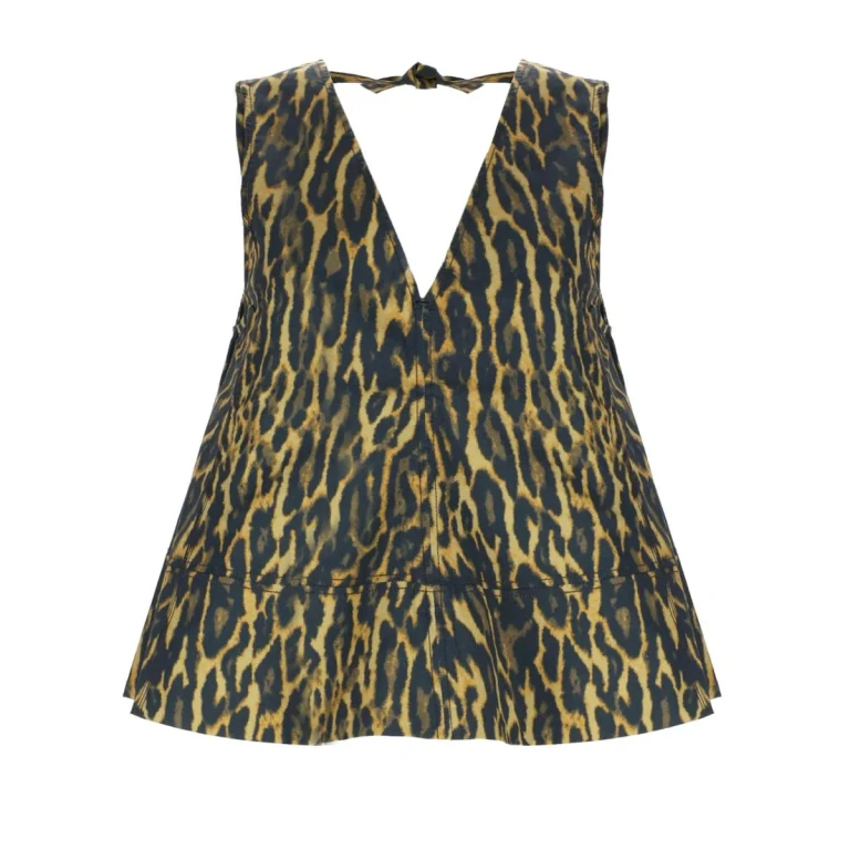 Ganni Top leopard