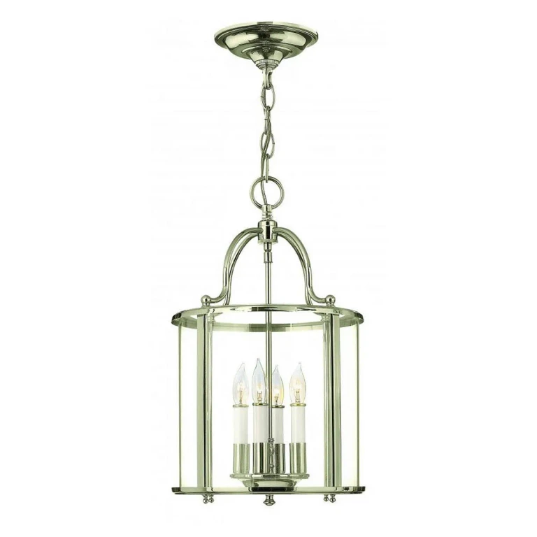 Polished Nickel LED Foyer Pendant from the Gentry Collection