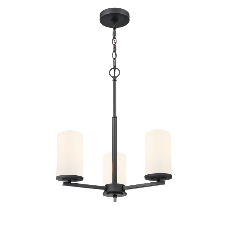 Matte Black Chandelier from the Verlana Collection