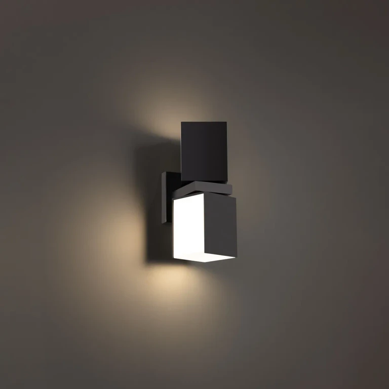 Black LED Outdoor Wall Sconce from the Vaiation Collection