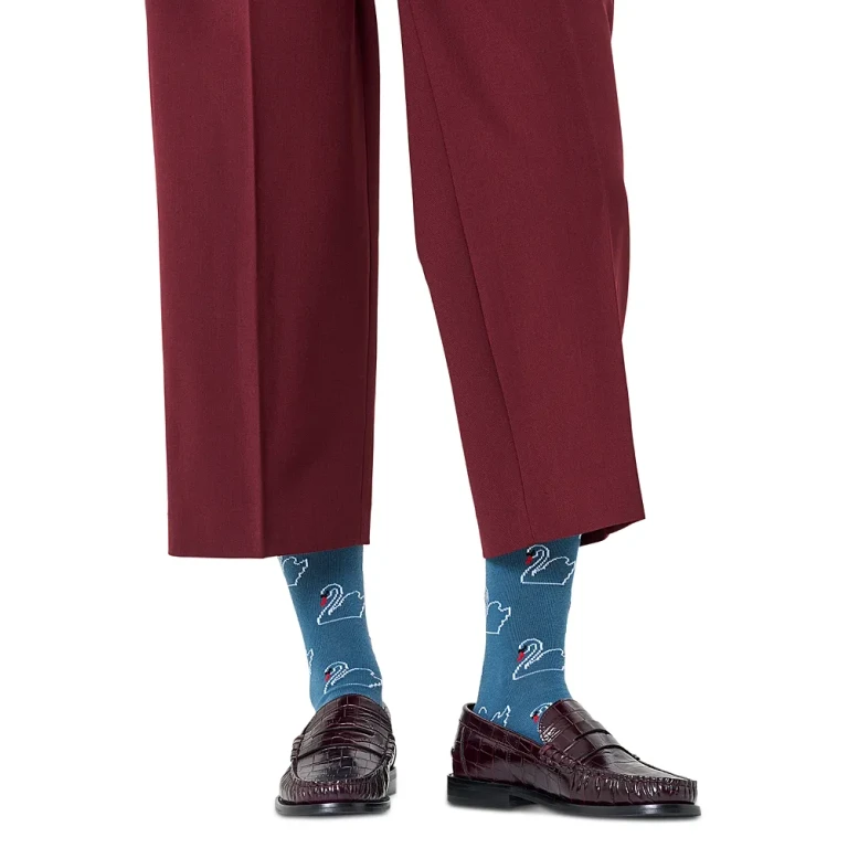 Happy Socks Swan Print Socks