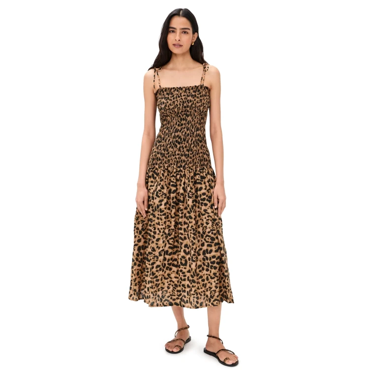 Natalie Martin Collection Juliette Dress Leopard Cotton One Size