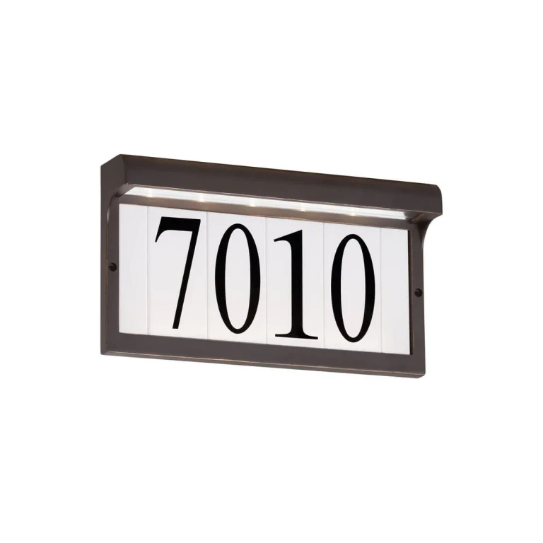 Antique Bronze LED Address Light from the LED Address Light Collection