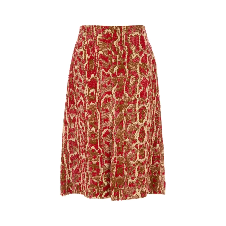 Dries Van Noten Printed Viscose Blend Shera Skirt