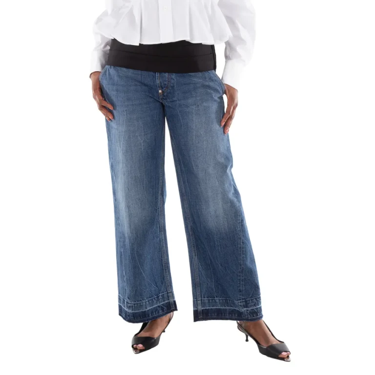 Stella McCartney Tuxedo-Inspired Denim Jeans