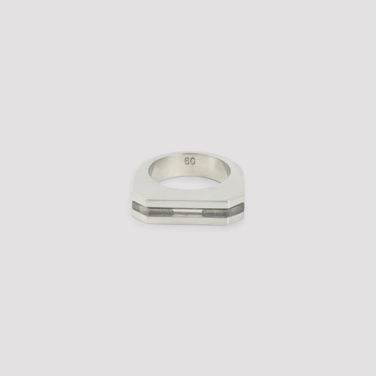 Rick Owens Crystal Hollywood Ring Metallic Brass Jewellery - Unisex