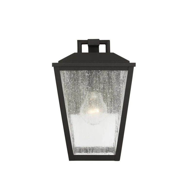 Textured Black Wall Lantern from the Kennewick Collection
