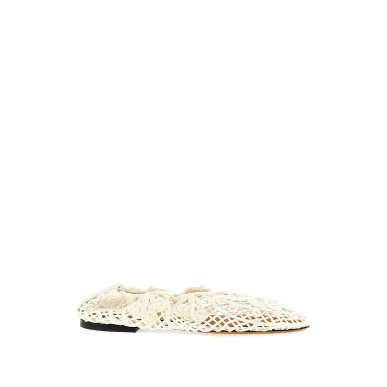 Odissi Flat Shoes Beige Pl Co Lambskin - Women