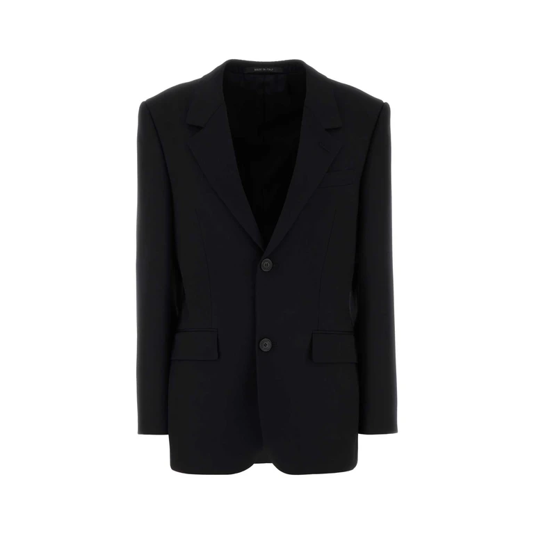 Balenciaga 850772tpt07 1038 New Black Exterior: Wool Lining: Cupro Giacche E Gilet