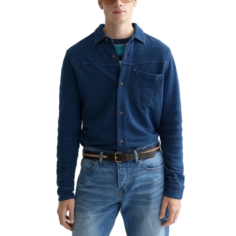 Scotch & Soda Textured Button Front Shirt