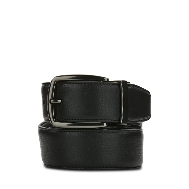 Reversible Pebbled Texture Leather Belt - Exclusive