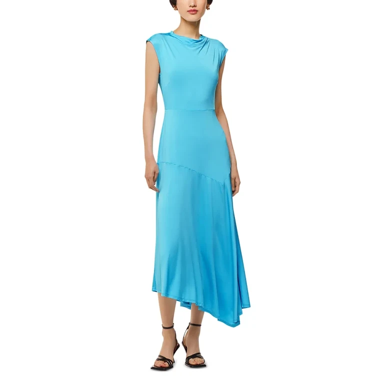 Whistles Iris Asymmetric Jersey Dress
