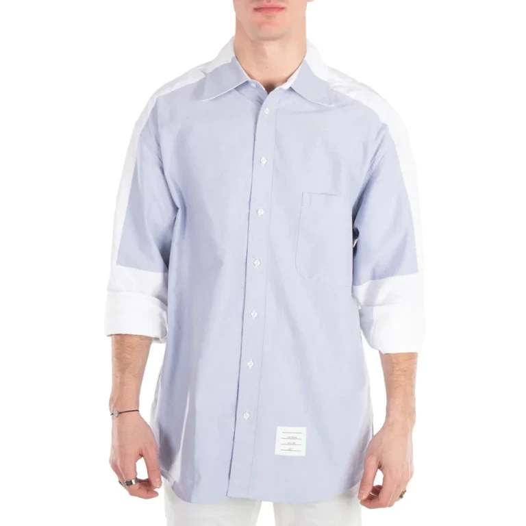 Thom Browne Oversized Long Sleeve Shirt W/Halo In Oxford